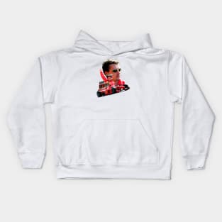 Eddie Irvine Low Poly Kids Hoodie